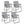 2 Pieces Folding Beach Chair Camping Lawn Webbing Chair