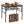 Folding Camping Table with Adjustable Heights Storage Net & Handle
