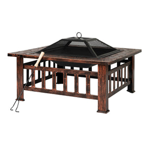 Foxdale Square Wood Burning Fire Pit