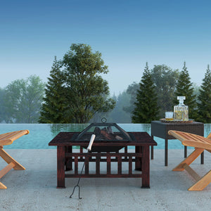 Foxdale Square Wood Burning Fire Pit