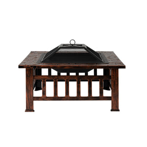 Foxdale Square Wood Burning Fire Pit