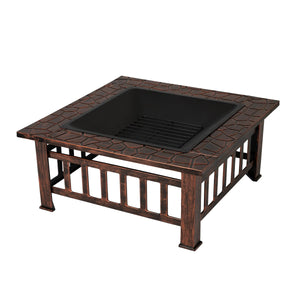Foxdale Square Wood Burning Fire Pit
