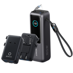 Anker Laptop Power Bank (25K, 165W, Built-In and Retractable Cables)