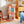 2 Tier Freestanding Kids Rotating Bookshelf Storage Rack with Bunny Baffles