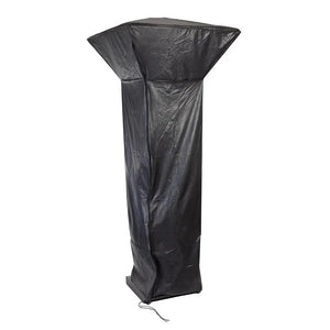 Full-Length Outdoor Vinyl Cover for Fire Sense Gas Patio Heaters with Square Reflectors