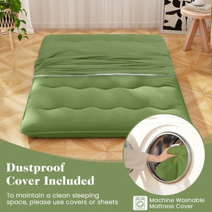 Floor Mattress with Washable Cover and Carry Bag