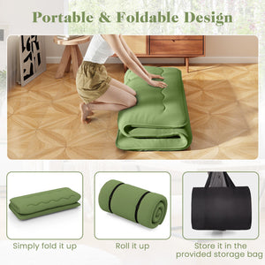 Floor Mattress with Washable Cover and Carry Bag