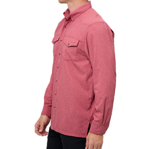 Crimson Pearl Snap Shirt | Long Sleeve - TRAPSKI