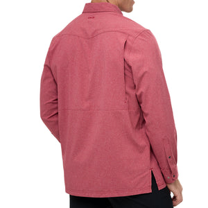 Crimson Pearl Snap Shirt | Long Sleeve - TRAPSKI