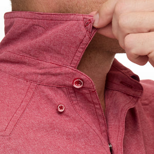 Crimson Pearl Snap Shirt | Long Sleeve - TRAPSKI