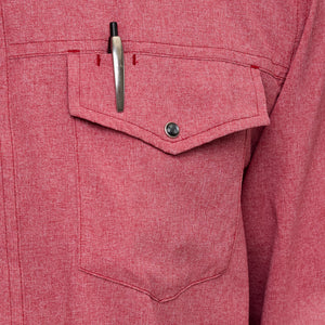 Crimson Pearl Snap Shirt | Long Sleeve - TRAPSKI