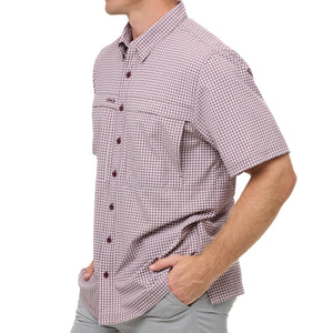 Maroon TekCheck Shirt
