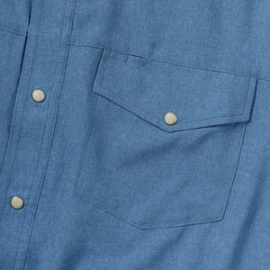 Off-Road Blue StockYard Shirt | Long Sleeve