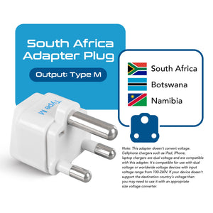 South Africa Travel Adapter - Type M - 3 Pack (GP-10L)