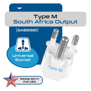 South Africa Travel Adapter - Type M - 3 Pack (GP-10L)