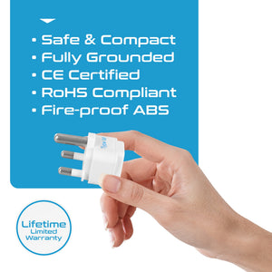 South Africa Travel Adapter - Type M - 3 Pack (GP-10L)
