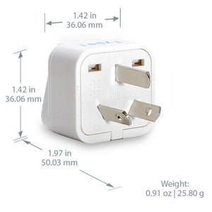 International Travel Adapter Plug Set - 5 pcs (GP-5PK) - Grounded - TRAPSKI