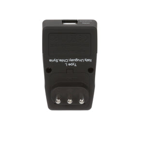 Italy Travel Adapter - Type L - 4 in 1 - 2 USB Ports (GP4-12A) - TRAPSKI