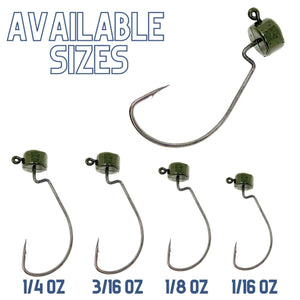 Reaction Tackle Lead Ned Rig - Shroom Jigs (25-Pack)