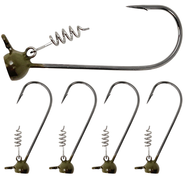 Reaction Tackle Tungsten Stand-Up Shaky Head Jigs (5 pack)