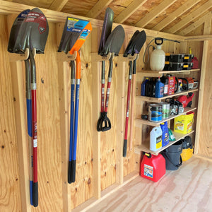 Garden Yard Tool Organizer, Yard Tool Rack, Outdoor Shed Tool Organizer, Shed Tool Rack, Shed Organizer, Outdoor Storage, Yard Tool Storage Rack - TRAPSKI, LLC