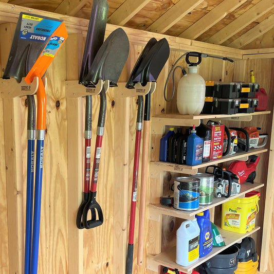 MAX SHED KIT | Storage Shed, Garden Shed, Sheds For Sale, Yard Tool Organizer, Garden Tool Storage, Yard tool Rack, Shed Accessories