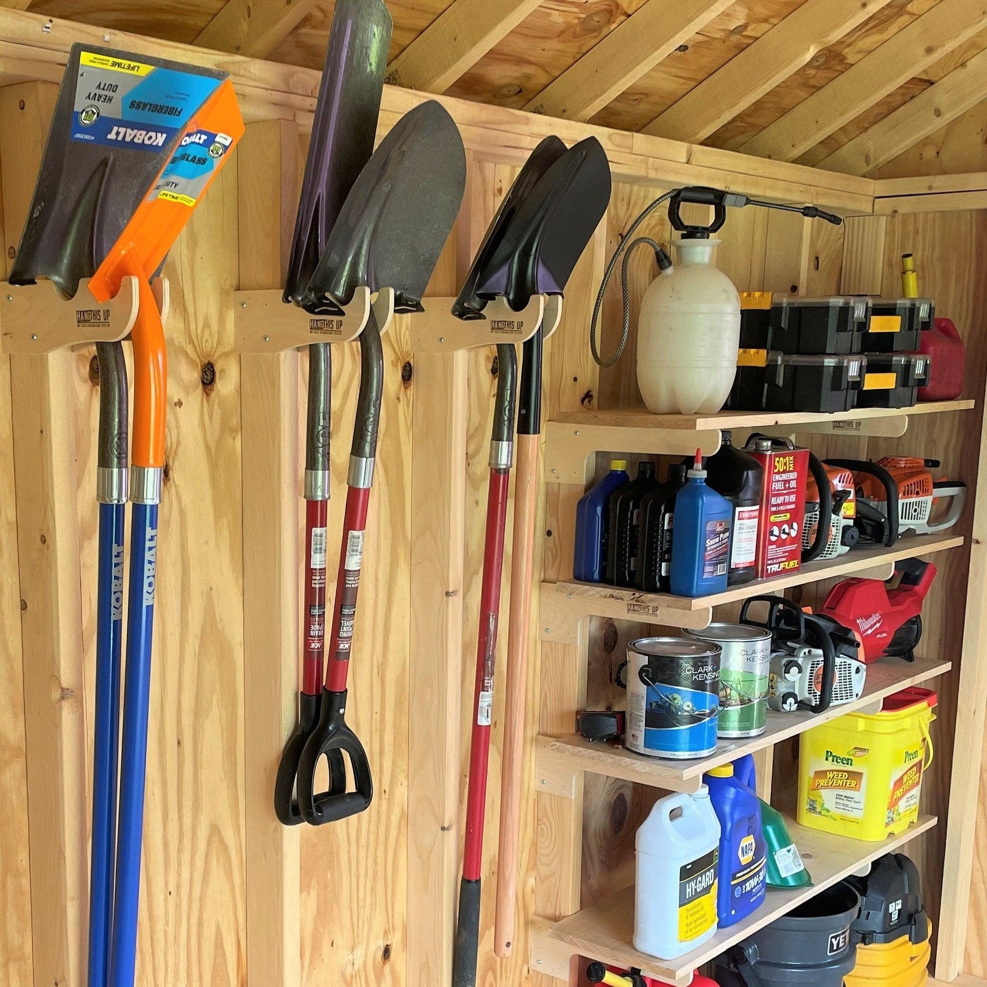 MAX SHED KIT | Storage Shed, Garden Shed, Sheds For Sale, Yard Tool Organizer, Garden Tool Storage, Yard tool Rack, Shed Accessories - TRAPSKI, LLC