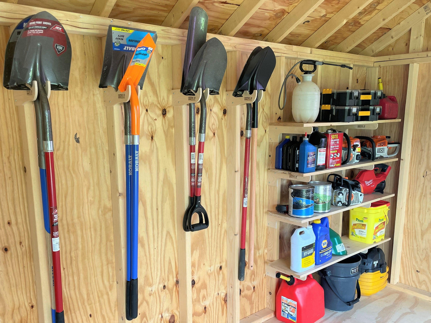 ULTIMATE SHED ORGANIZATION KIT: Yard tool rack, Garden tool Storage, Premium Grade Organizer - TRAPSKI, LLC
