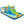 Giant Inflatable Water Slide for Kids Aged 3-10 Years (without Blower)