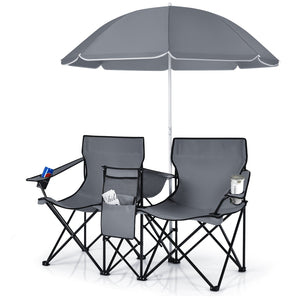 Portable Folding Picnic Double Chair