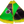 Twisted Addiction Green Triangle Flasher