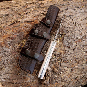Tranquility Gut Hook Knife with Pearl Resin Handle