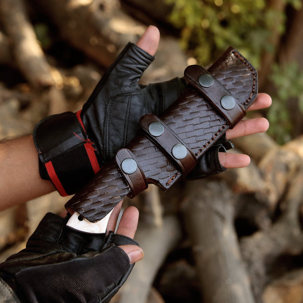 Breeze Gut Hook Knife with Mother of Pearl Handle