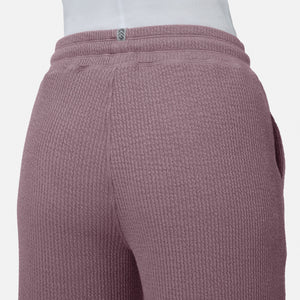 Women's Ripple Knit Long Wide Leg Pant