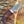 Mini Damascus Hunting Knife with Rosewood Handle