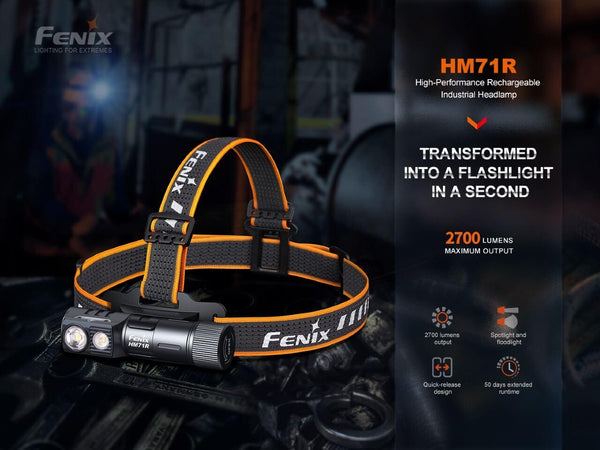 Fenix HM71R Rechargeable Industrial LED Headlamp