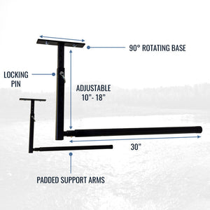 Hi-Port 2 | Ski & Snowboard Adjustable Ceiling Storage Rack | Single | Holds 75 lbs