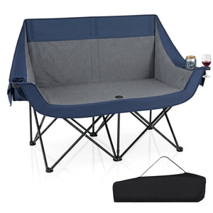 Heated Double Camping Chair with 4 Heating Zones