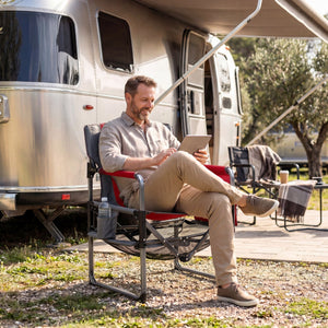 Camping Chair Heavy Duty with Cup Holder and Storage