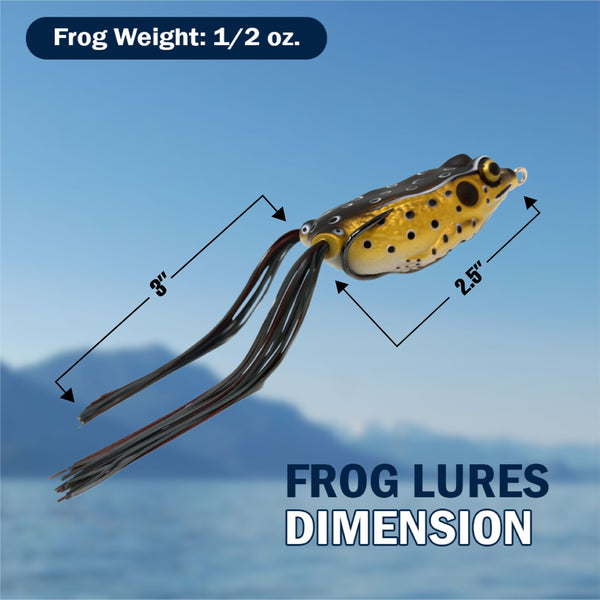 Reaction Tackle 2.5" Hollow Body Frogs / 2-Pack