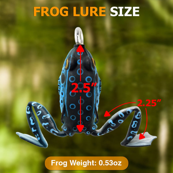 Reaction Tackle Swimming Legs 2.25" Hollow Body Frogs (2-Pack)