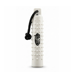 HuntEmUp 2-Inch White Dog Training Bumper Kit | 6 White Plastic Training Bumpers with Throw Ropes & Mesh Retriever Bumper Bag