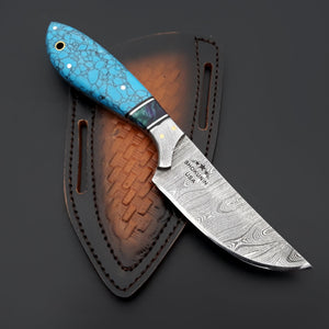 Evoke Handmade Hunting Knife with Leather Sheath