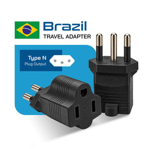 Brazil Travel Adapter - Type N - Industrial Grade (IG-11C)