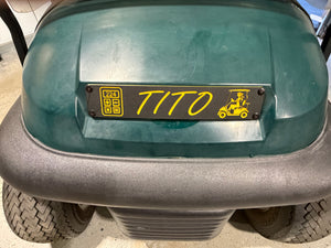 Golf Cart Personalized Plate/Sign - Various Color Options!