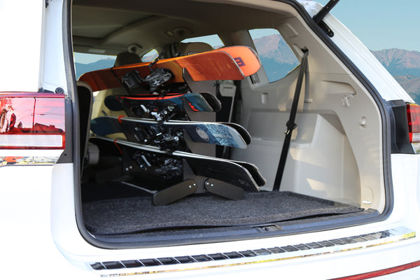 The TRAPSKI Tower | Internal Ski Mobile Rack | SUVs, Vans, Crossovers, Hatchbacks | Third Row SUVS