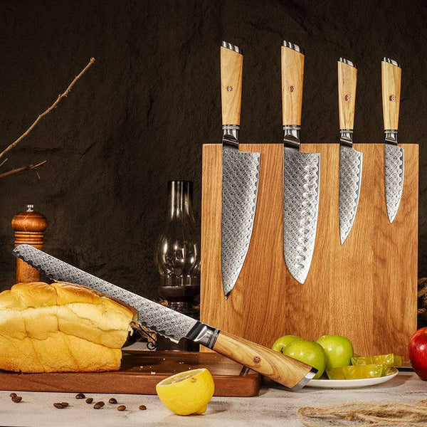 Jasmine Knife Set 5 Piece VG10 Damascus Steel Japanese Professional Chef knife Set.