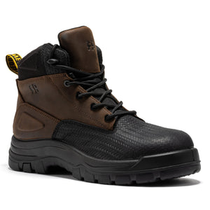 ROCKROOSTER Marfa Brown 6 Inch Waterproof Composite Toe Leather Work Boots CP210