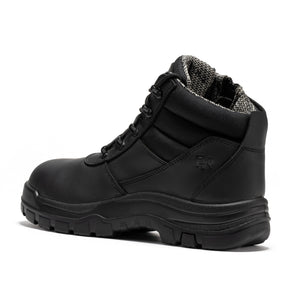 ROCKROOSTER Avalon Black 6 Inch Zip-sided Composite toe Leather Work Boots CP213BK