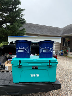 Made in the USA | Premium Double Bucket 33" Raised Fillet Table Cutting Board